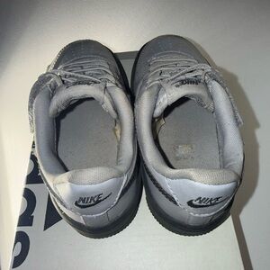 Nike Kids Silver and Black Sneakers